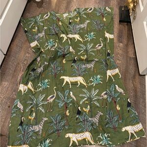 Green Animal Print Dress